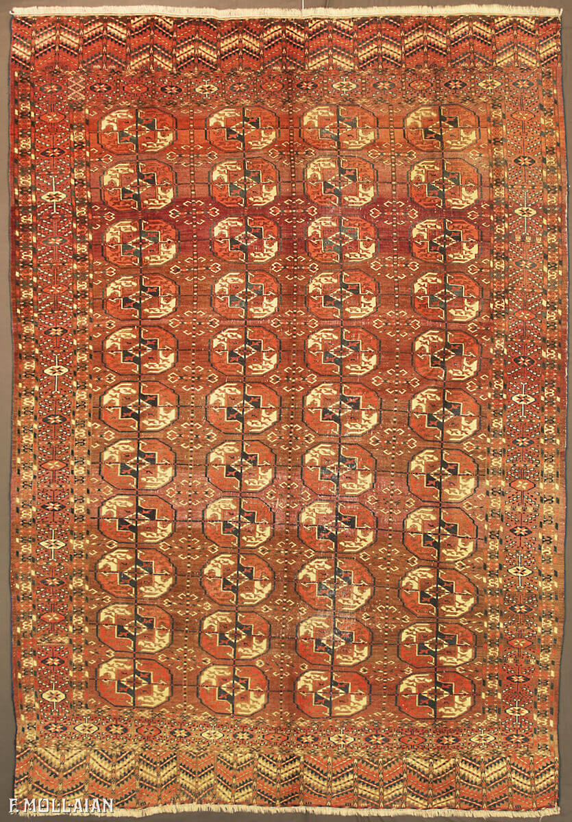 قالی آنتیک ترکمنی بخارا آنتیک کد:۸۲۲۵۷۷۷۷